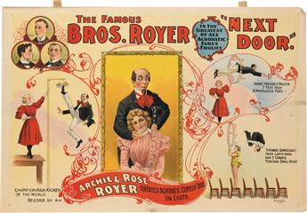 DESIGNERS UNKNOWN. THE FAMOUS ROYER BROS. Group of 5 posters. 1899. Sizes vary. The Donaldson Litho Co., Cincinnati.